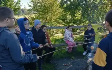 Outdoor Learning w klasie 5b, Pasłęk 3.10.2025 r.
