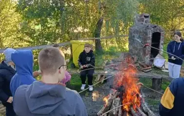 Outdoor Learning w klasie 5b, Pasłęk 3.10.2025 r.