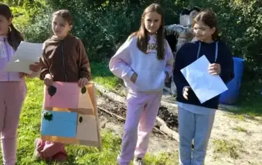 Outdoor Learning w klasie 5b, Pasłęk 3.10.2025 r.