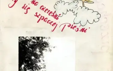 1982 r. - strona z kroniki obozu wędrownego po Kotlinie Kłodzkiej
