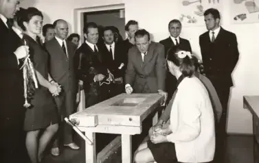 1971 r. - w pracowni zajęć praktyczno-technicznych