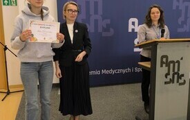 Konkurs "Wiem co jem", pierwsza z lewej Inga Żebrowska, Elbląg 13 kwietnia 2026 r.