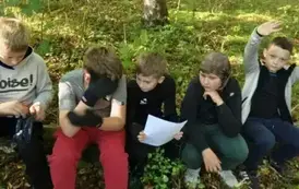 Outdoor Learning w klasie 5b, Pasłęk 3.10.2025 r.