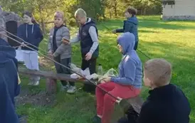 Outdoor Learning w klasie 5b, Pasłęk 3.10.2025 r.