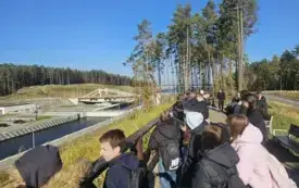 Wycieczka klas &oacute;smych na przekop Mierzei Wiślanej 21.10.2025 r.
