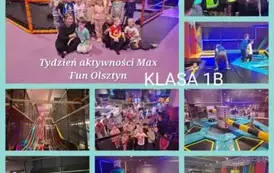 Integracyjna wycieczka klas pierwszych do MaxFun w Olsztynie, klasa 1b