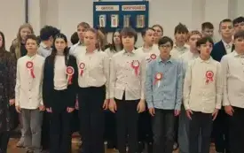 Szkoła do hymnu, Pasłęk 7 listopada 2025 r.