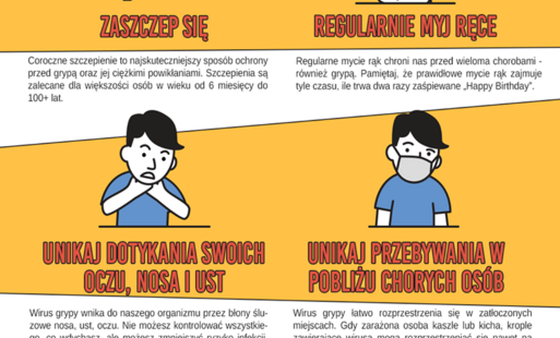 profilaktyki zachorowań wywołanych wirusem grypy
