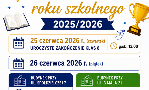 Uroczyste zakończenie roku szkolnego 2025/2026