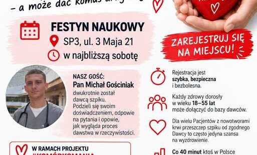Plakat akcji "Zostań dawcą szpiku", wrzesień 2026 r.